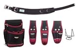 DENSAN 電工プロキャンバス腰道具セット JNDS2-R96BK-SET