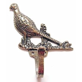 <b>Belwith Keeler Wildlife Hook 4 5/8" Pheasant Antique Brass</b>