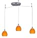 Besa Lighting 3PC Tay Tay Apricot Matte Bronze Pendant 12v Mini - Besa Lighting - 3PC-5605AM-BR