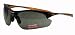RIPTIDE BLACK ORANGE FRAME-SMOKE LENSES SAFETY GLASSES
