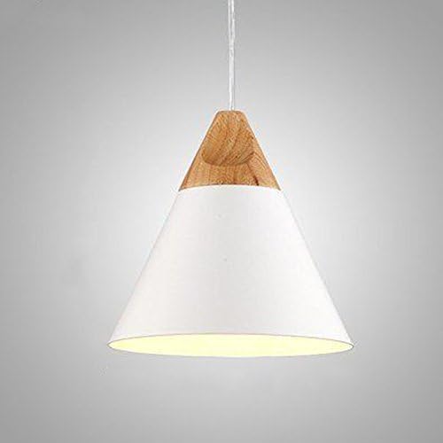 Modern Pendant Lamp DIY Home Lighting Decoration Wooden Pendant Lights For Dining Room Restaurant Kitchen Living Room Lighting (White)