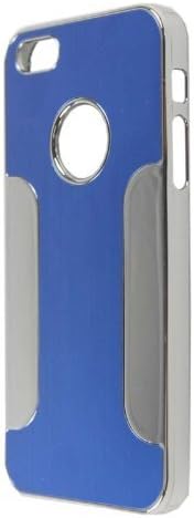 HJX Iphone 5 Luxury Premium Chrome Metal Aluminum Skin Hard Back Case Cover for Apple iPhone 5 5G Silver & Brown + Gift 1pcs Insect Mosquito Repellent Wrist Bands bracelet