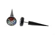Genuine Ed Hardy Black Fake Taper - Heart Lock Logo - 16g Wire - 00G - 32mm Length - Sold as a Pair