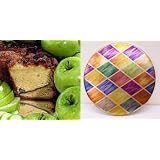 Granny Smith Apple 10" Coffee Cake Diamond Gift Tin by Boba Tea Direct