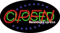 Animated Open Closed LED Sign