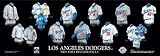 Los Angeles Dodgers 10 x 30 Uniform History Plaque