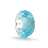 Bling Jewelry 925 Sterling Silver March Birthstone Aquamarine Faceted Charm Bead Bling Jewelry 925 Sterling Silver March Birthstone Aquamarine Faceted Charm Bead