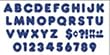 READY LETTERS 4 CASUAL BLUE