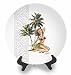 COCONUT HAWAII - COLLECTOR HULA PIN UP GIRL CERAMIC PLATE #4