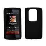 Premium Black Rubberized Snap-On Cover Hard Case Cell Phone Protector for N ....