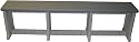 Leisure Accents Patio High Bench, Gray/Beige, 74 Inches Long by 24 Inches High