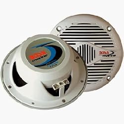 BOSS AUDIO MR60 WHITE 6.5" ROUND SPEAKERS (PAIR)