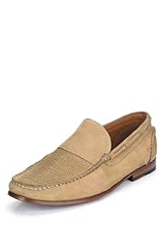 Collezione Leather Textured Vamp Loafers