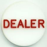 Poker Dealer Button/Poker Dealer Puck red