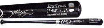 Sammy Sosa Hand Signed Game Model Bat