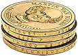 2008 Martin Van Buren Presidential $1 Coin - 8th President, 1837-1841