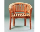 Anderson Teak CHD-032T Curve Armchair Extra Thick Wood (Natural)