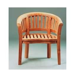 Anderson Teak CHD-032T Curve Armchair Extra Thick Wood (Natural) by Anderson Teak