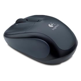 Logitech V220 Cordless Optical Mouse for Notebooks (Dark Silver)
