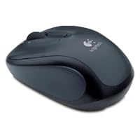 Logitech V220 Cordless Optical Mouse for Notebooks (Dark Silver)