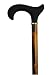 Walking cane-Scorched Ashwood. This ergonomic sofht touch derby handle walking stick is mounted on a cherry finished scorched ashwood shaft. This wooden cane has a weight capacity of 250 pounds.