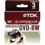 TDK 2X DVD-RW 8CM 1.4 GB DVD-RW 3 Pack in Jewel Case