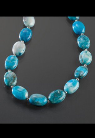 Rare Larimar Stone Necklace