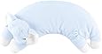 Angel Dear Curved Pillow, Blue Elephant