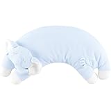 Angel Dear Curved Pillow, Blue Elephant