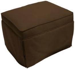 The Rockabye Glider Taylor Ottoman, Micro Chocolate Brown by The Rockabye Glider