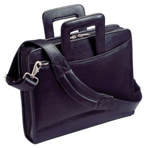 Harness Cowhide Napa Leather Portfolio with 3-Ring Binder and Removable Shoulder Strap Harness Cowhide Napa Leather Portfolio with 3-Ring Binder and Removable Shoulder Strap