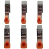 3 Sets (3 Black / 3 Colour) of Cartridges for Canon iP1500 Compatibles BCI24 by GFS