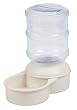 Petmate Le Bistro Waterer with Microban, 1-Gallon Capacity, Bleached Linen