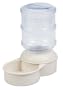 Petmate Le Bistro Waterer with Microban, 1-Gallon Capacity, Bleached Linen