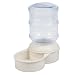 Petmate Le Bistro Waterer with Microban, 1-Gallon Capacity, Bleached Linen