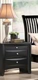 Beautiful Solid Wood Night Stand in Black Finish Pds F40569