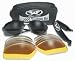 Safety Glasses Interchangeable UV400 Lens Kit w/ Strap and Case