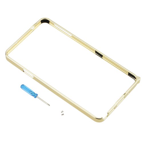 MuchBuy Light Gold Hard Aluminum Metal Bumper Case Cover Frame Replacement for Samsung Galaxy Note 3 III N9000