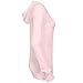 Barely Pink Beach Hoodie - 3 Button Ribbed Hoodie