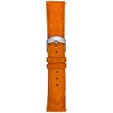Swiss Watches:Swiss Watch International 20 MM Orange Genuine Alligator Strap 20ABR27M