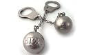 His & Hers Ball & Chain Keyring Gift Set