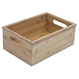 DVD and Video Storage Box - Bamboo (Bamboo) (4.75" H x 8.5" W x 12.5" D)