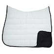 Roma Reversible Softie Wither Relief Dressage Saddle Pad - Black / White