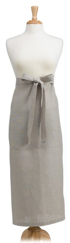 Domestique Linen Bistro Apron, Natural
