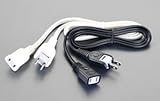 １２５ｖ／１５ａ　１ｍ　延長コード［白］　　　　　　　　　　　　　　　Ｅａ８１５ｇｍ－１１