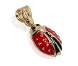 Fabulous 10 KT Solid Yellow Gold Ladybug Pendant Lady Bug 10K Charm