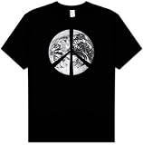 PEACE EARTH Sign Symbol Satellite Image Adult Environmental T-shirt
