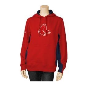 Majestic Boston Red Sox Ladies Red Pure V Hoody Sweatshirt