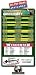 821331220 -- Magnet Sport Schedules - 3.5x6 Football Round Corners - 20 Mil.