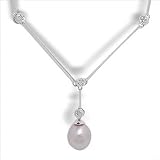14K white gold Gredel Freshwater cultured pearl pendant